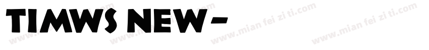 timws new字体转换